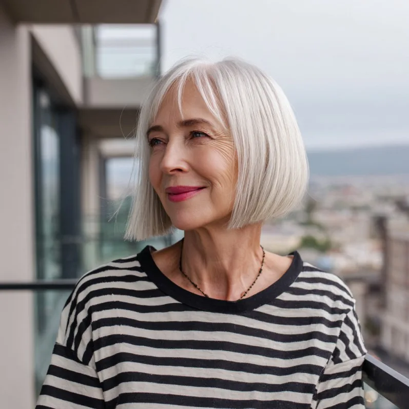 Modern Sleek Blunt Bob with Subtle Texture