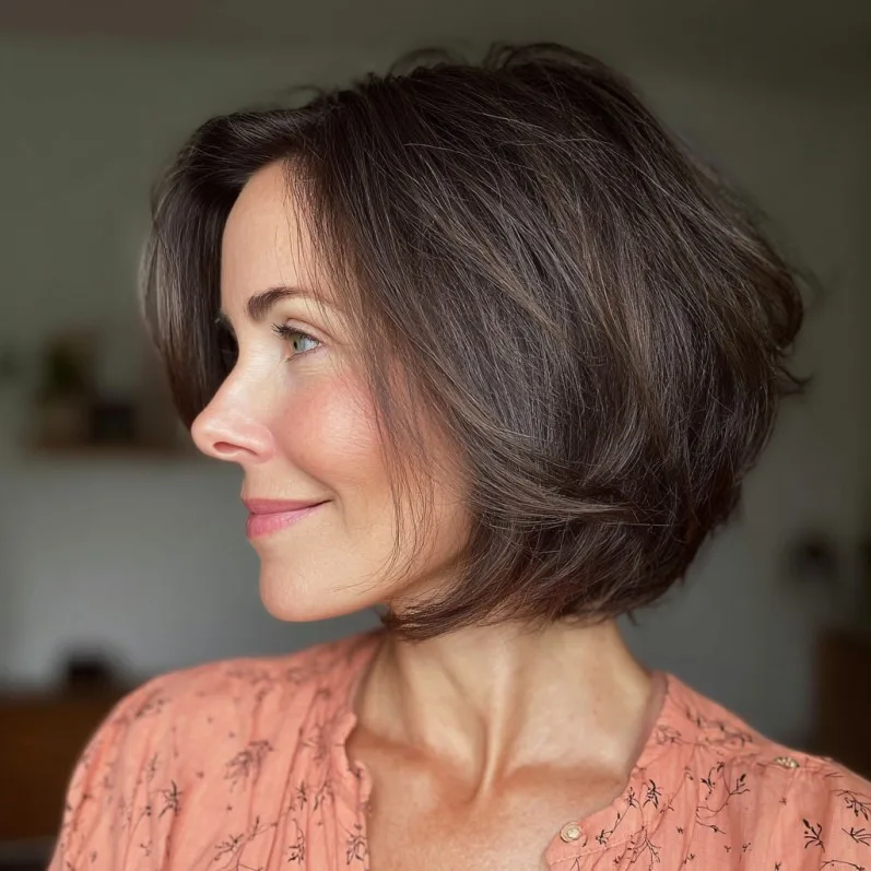 Modern Softly Textured Bob with Gentle Volume