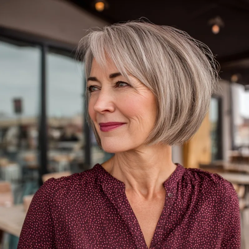 Modern Textured Blunt Bob with Soft Layers