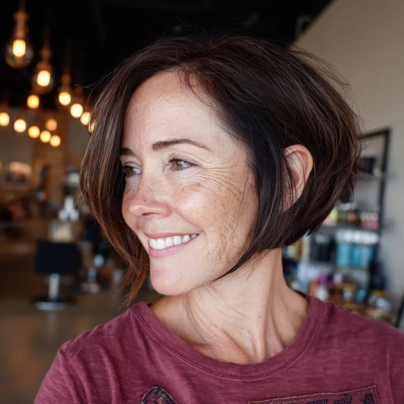 Modern Textured Bob with Soft Movement