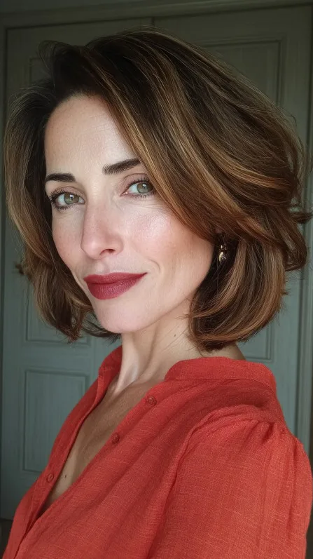 Modern Textured Bob with Subtle Highlights