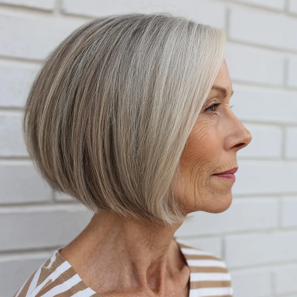 Modern Textured Bob with Subtle Highlights