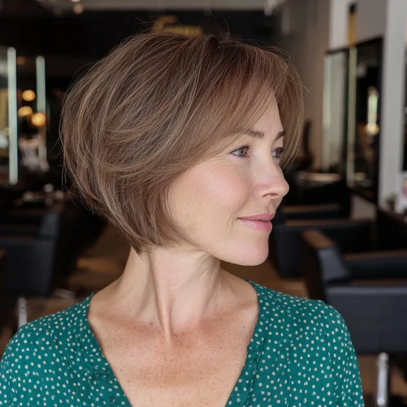 Modern Textured Bob with Subtle Layers