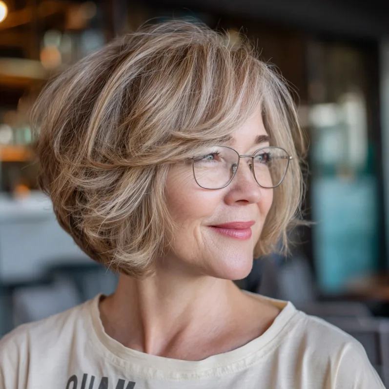 Modern Textured Bob with Subtle Volume
