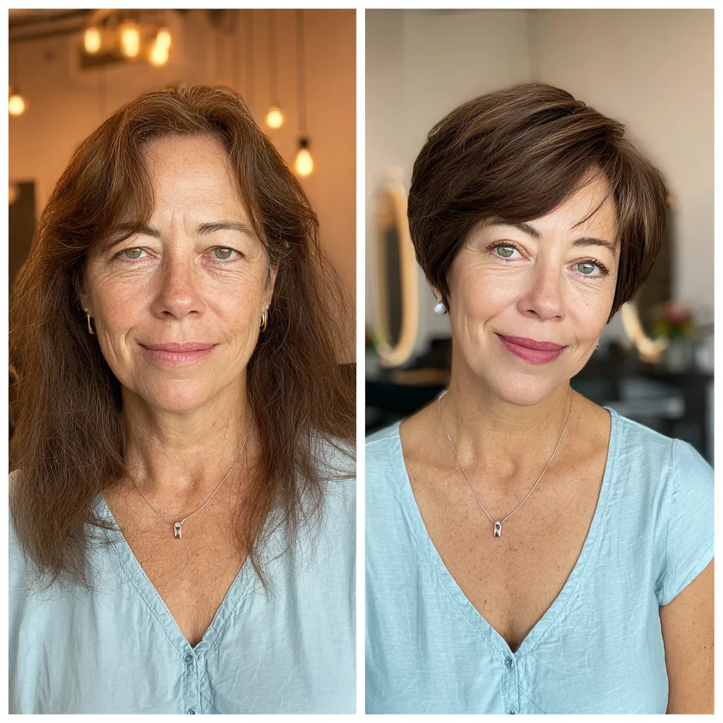 Modern Textured Brown Short Bob with Soft Layers