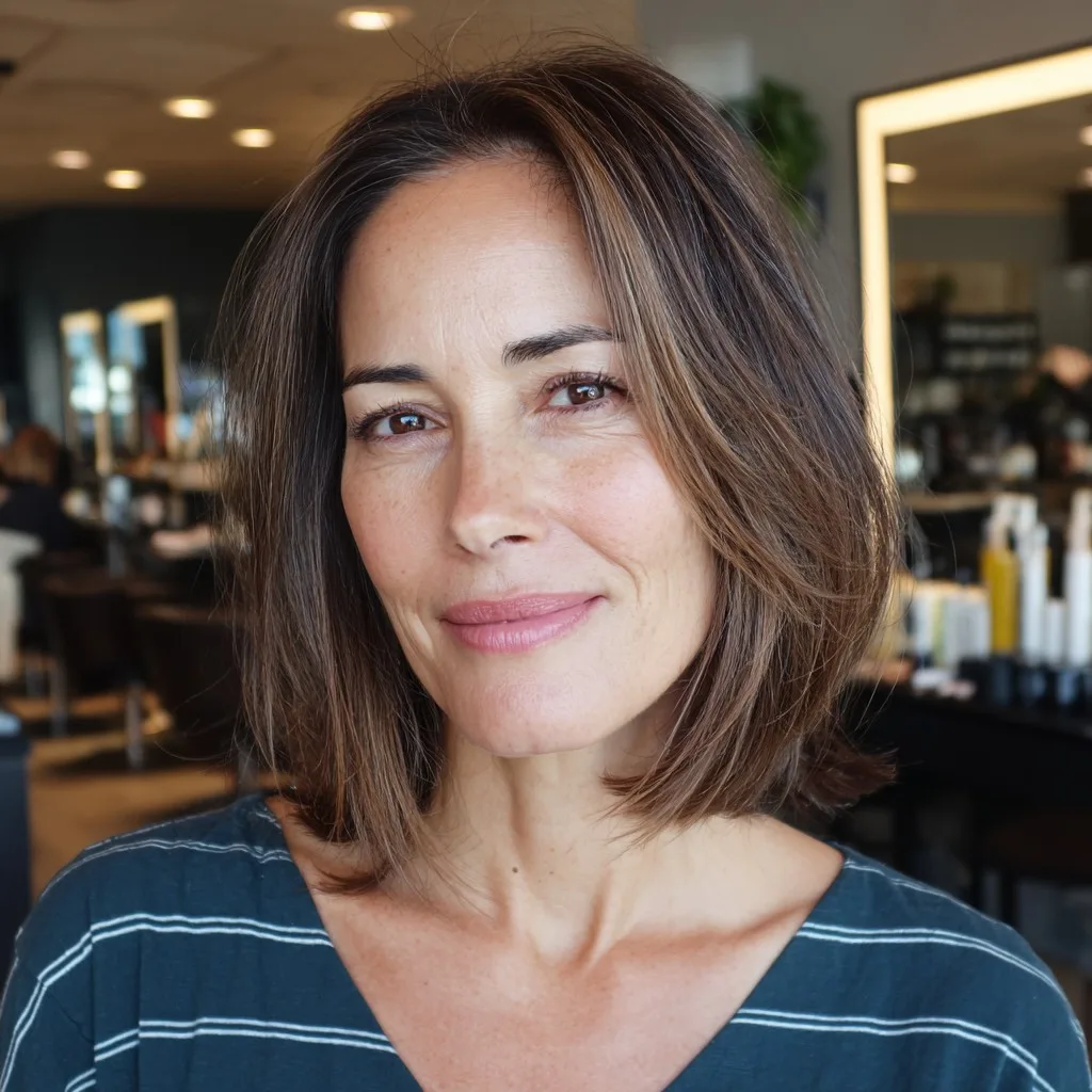 Modern Textured Lob with Subtle Highlights