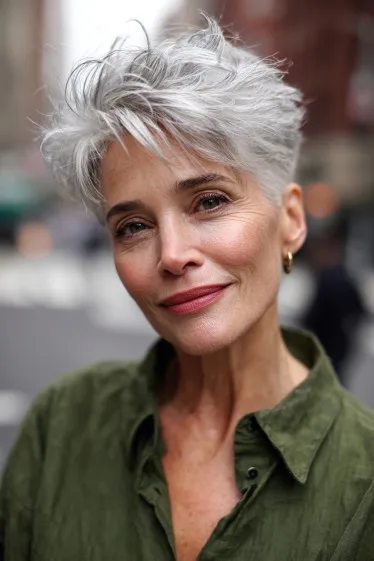 Modern Textured Pixie Cut with Fluffy Volume