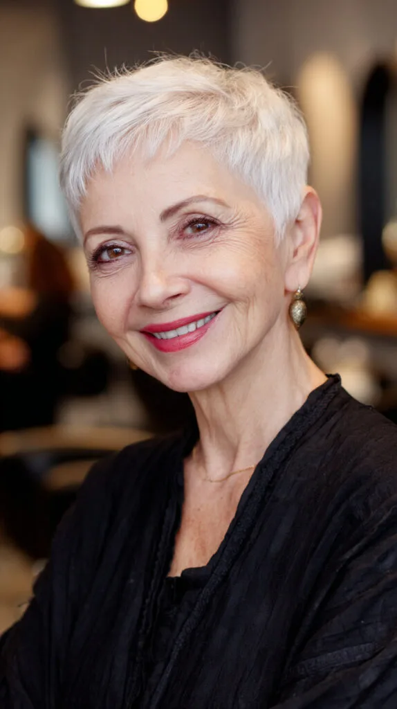 Platinum Pixie with Soft Textured Layers