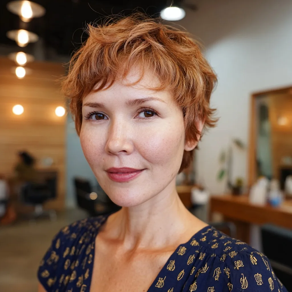 Playful Textured Pixie Cut with Soft Edges