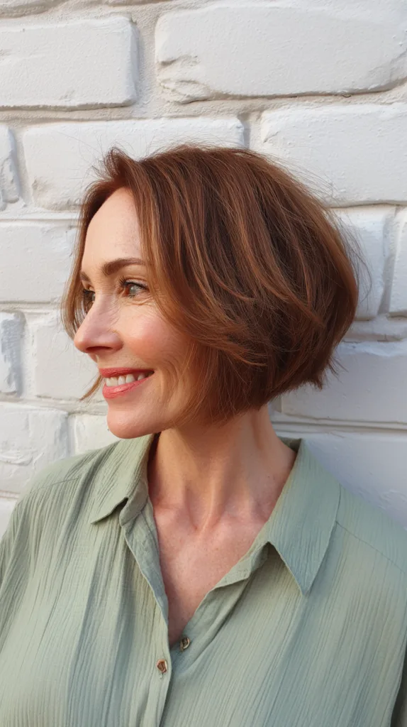 Radiant Copper A-Line Bob with Soft Movement