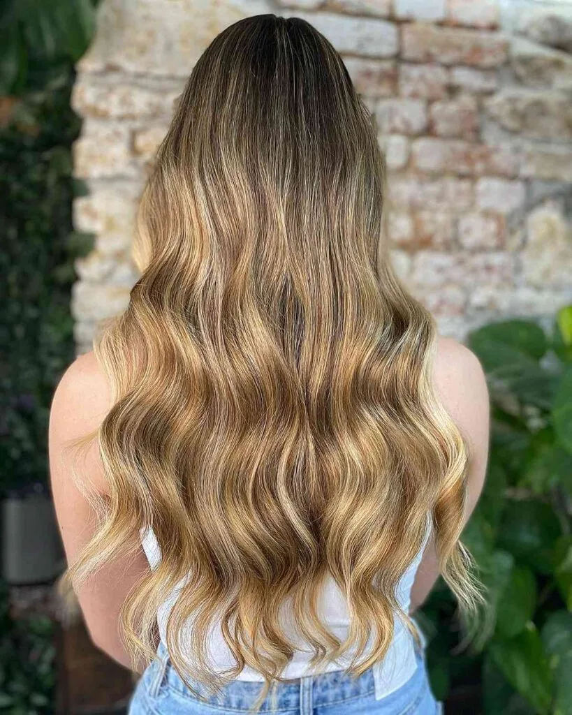 Radiant Golden Balayage for Medium-Length Hair for Women Over 50