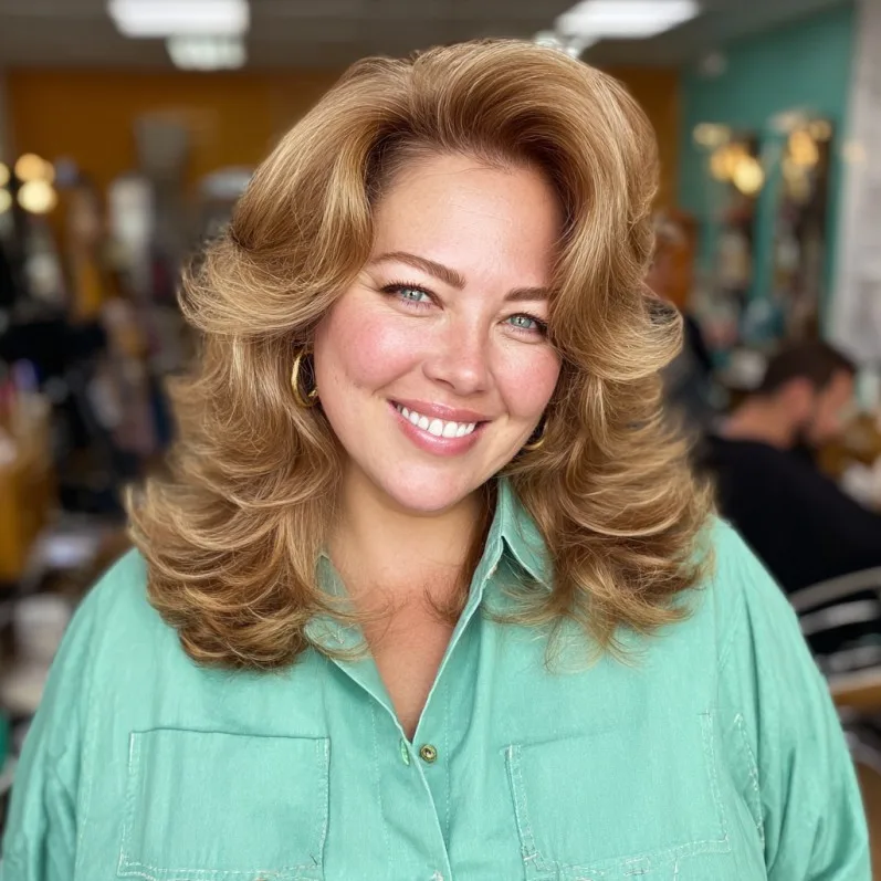 Radiant Voluminous Layered Cut with Soft Waves