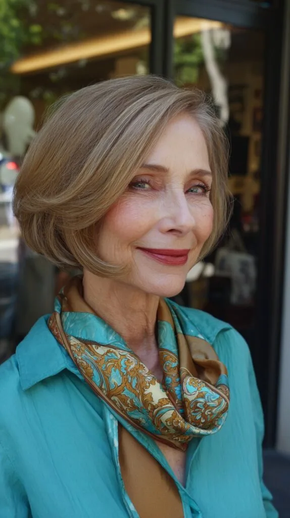 Refined Caramel Bob with Soft Contouring Layers