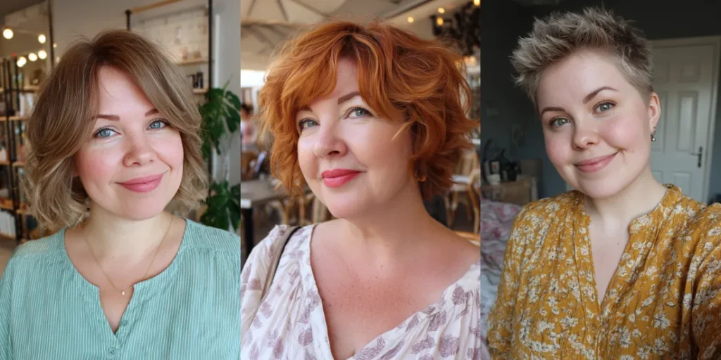 25 Fresh Short Haircuts with Layers for Women Over 40 With a Rounder Face Shape
