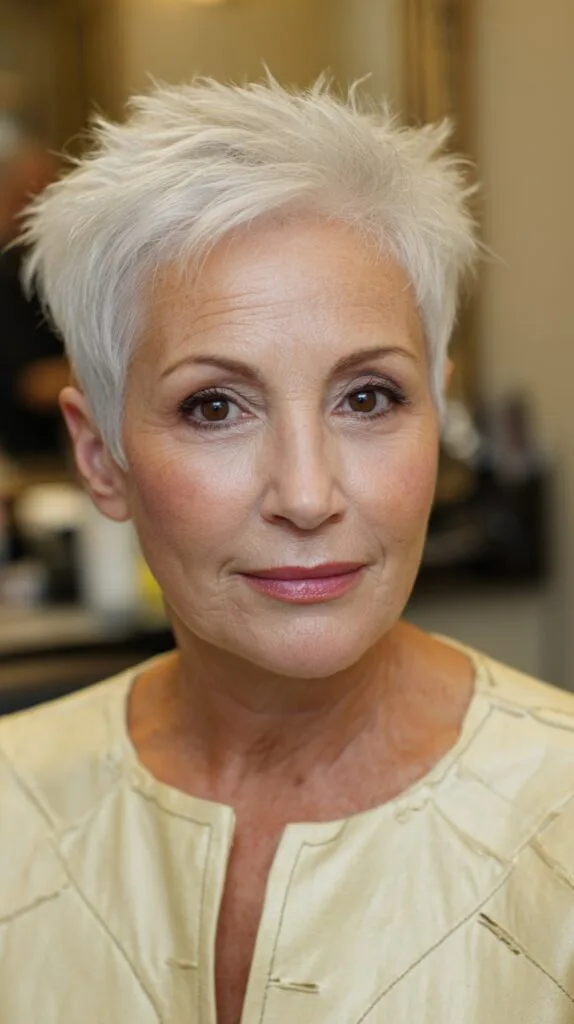 Silver-Platinum Wispy Pixie with Textured Layers