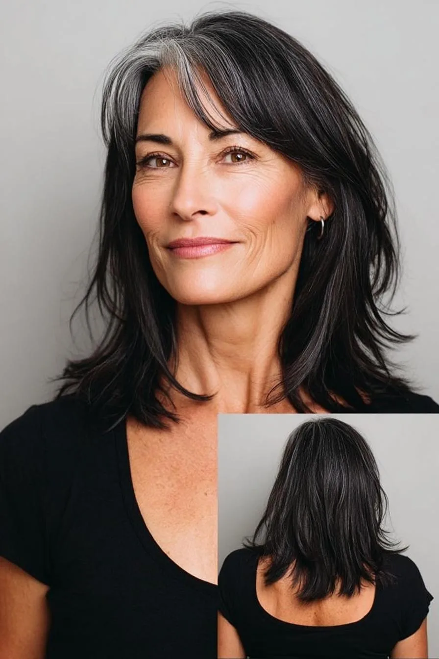 Silver streak soft waves