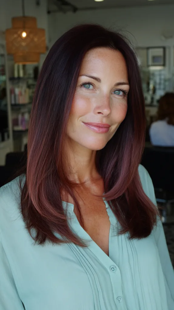 Sleek Cherry Mocha Long Layers