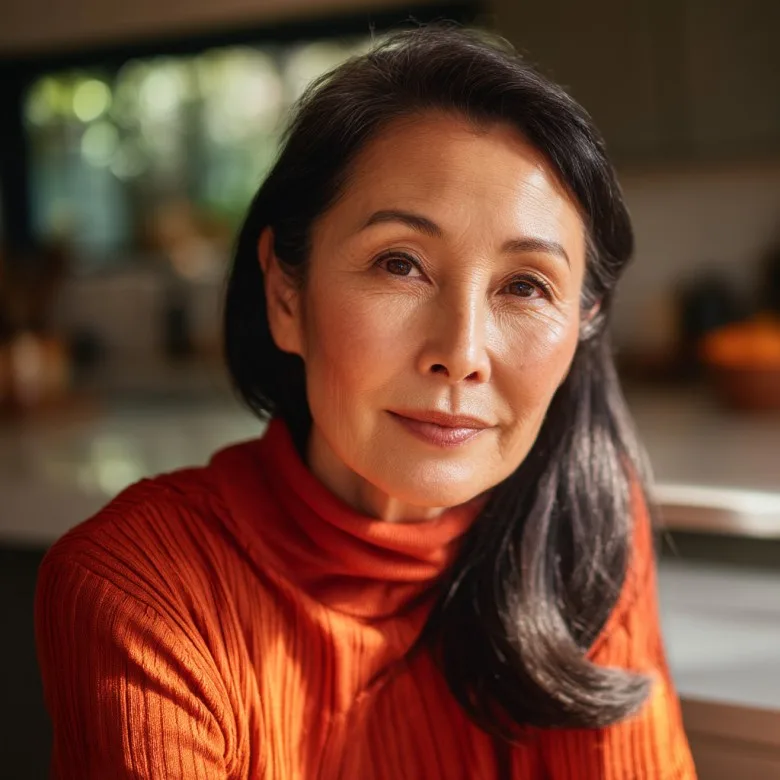 Sleek Long Layers with Natural Movement for Women Over 50