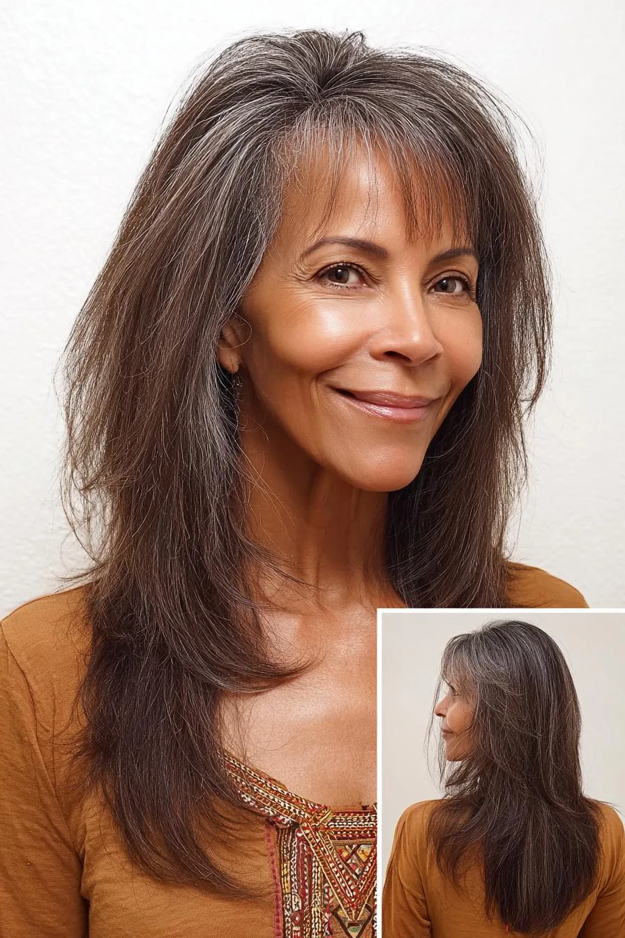 Soft Feathered Silver Layers