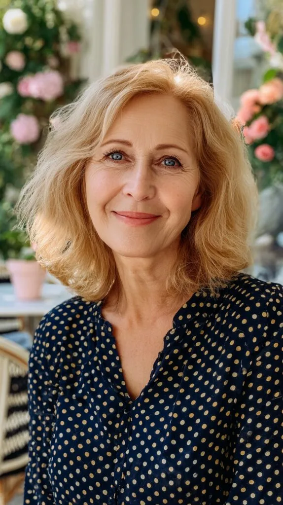 Soft Shoulder-Grazing Lob with Feathered Ends and Root Warmth