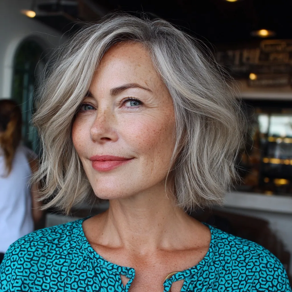 Soft Textured Bob with Natural Movement