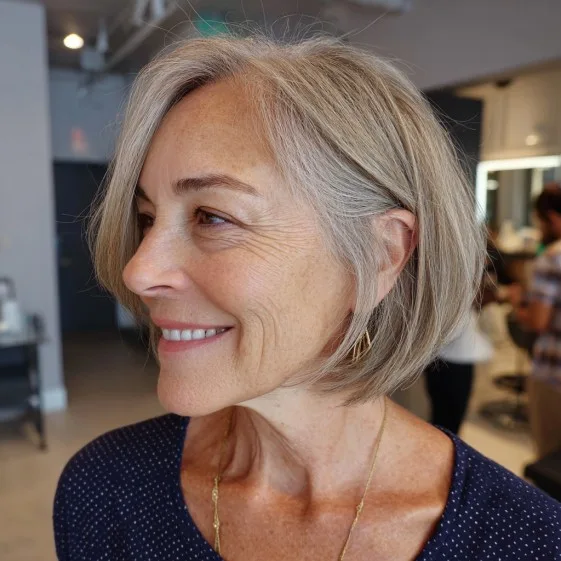 Soft Textured Bob with Subtle Waves