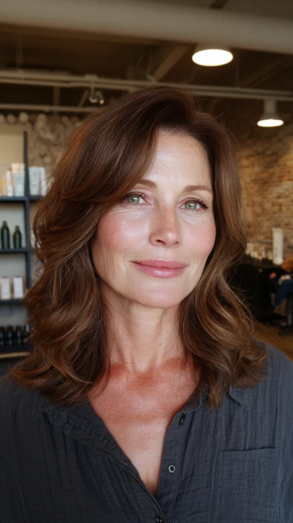 Softly Defined Layers with Natural Chestnut Highlights