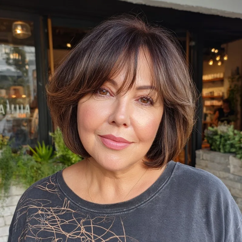 Softly Layered Bob with Gentle Face-Framing Layers