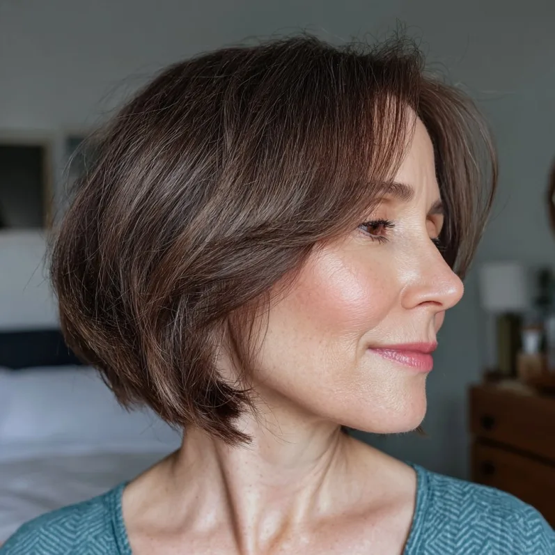 Softly Layered Bob with Gentle Movement