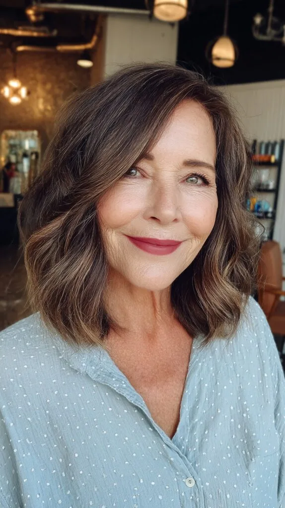 Softly Textured Medium-Length Waves