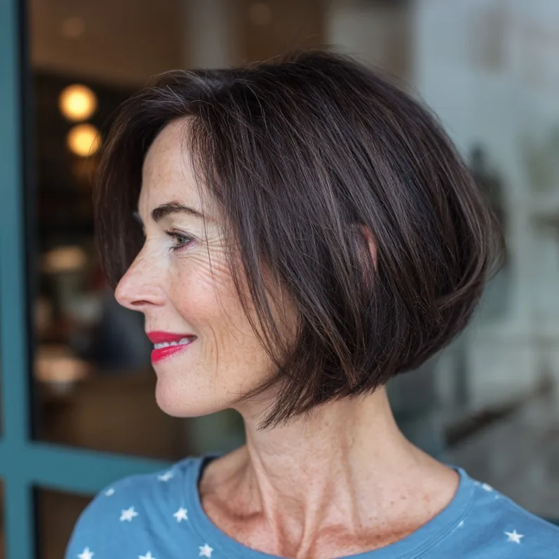 Stylish Inverted Bob with Subtle Texture