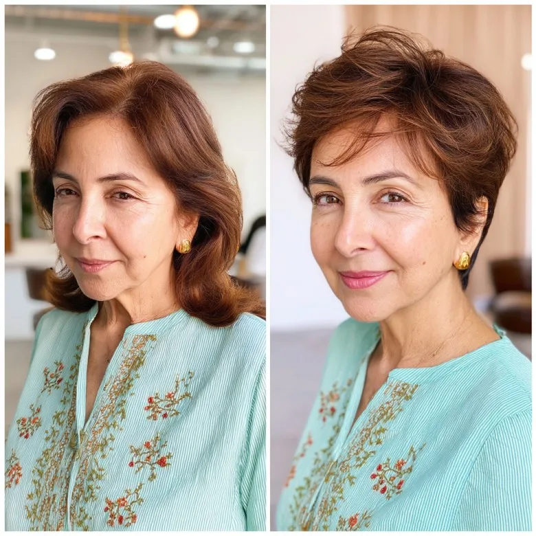 Stylish Short Layered Cut with Soft Volume