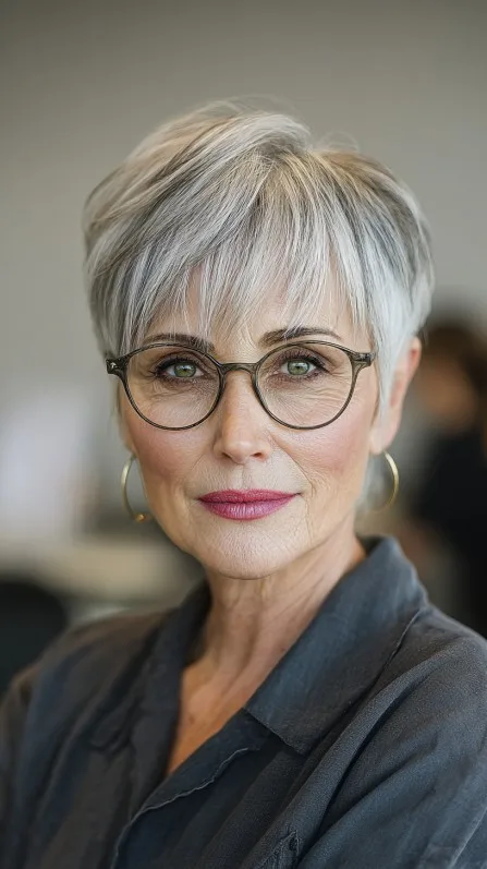 Stylish Short Textured Pixie with Soft Layers