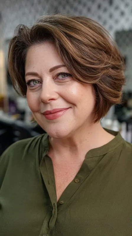Stylish Textured Bob with Volume and Movement