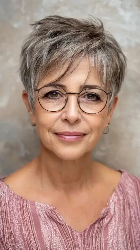 Stylish Textured Pixie Cut with Delicate Layers