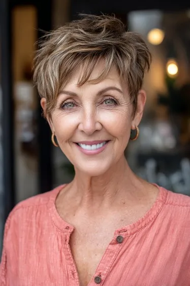 Stylish Textured Pixie Cut with Soft Layers