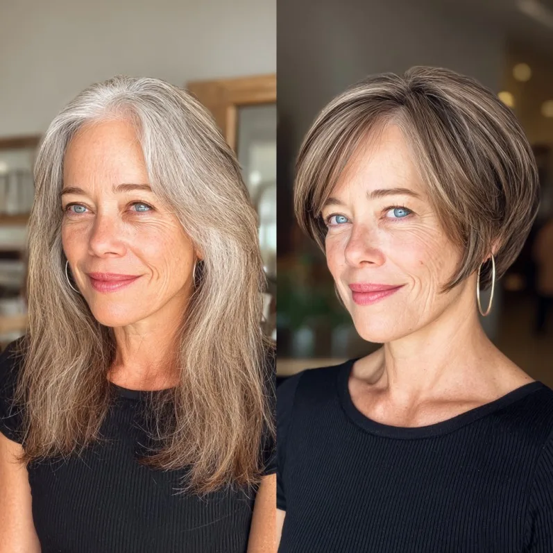 Stylish Textured Wedge Bob with Soft Layers