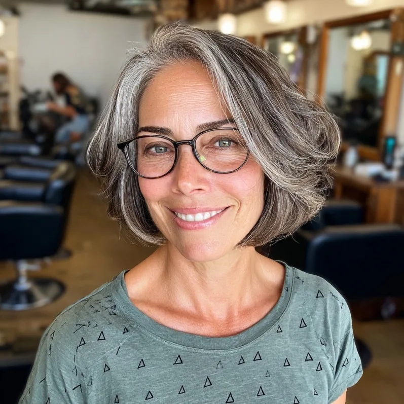 Stylish Wispy Short Bob with Soft Texture