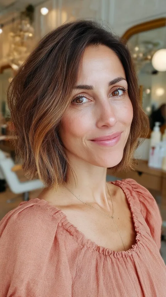 Subtle-Balayage-Tousled-Bob-for-Women-Over-40