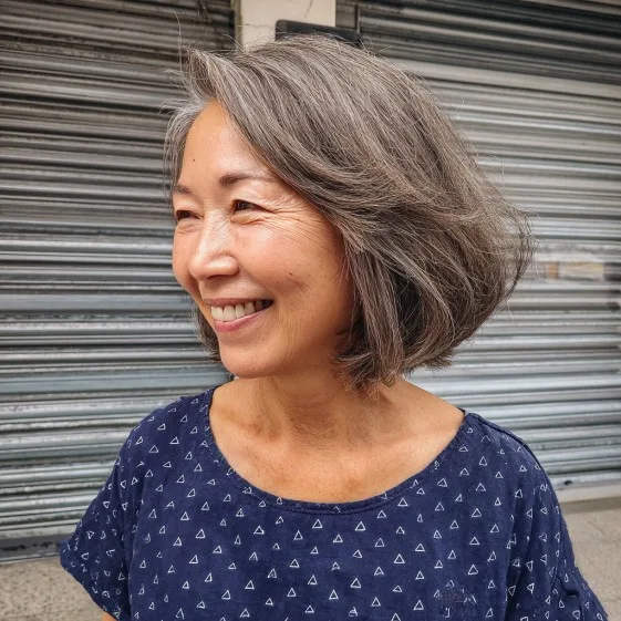 Textured A-Line Bob with Soft Layers