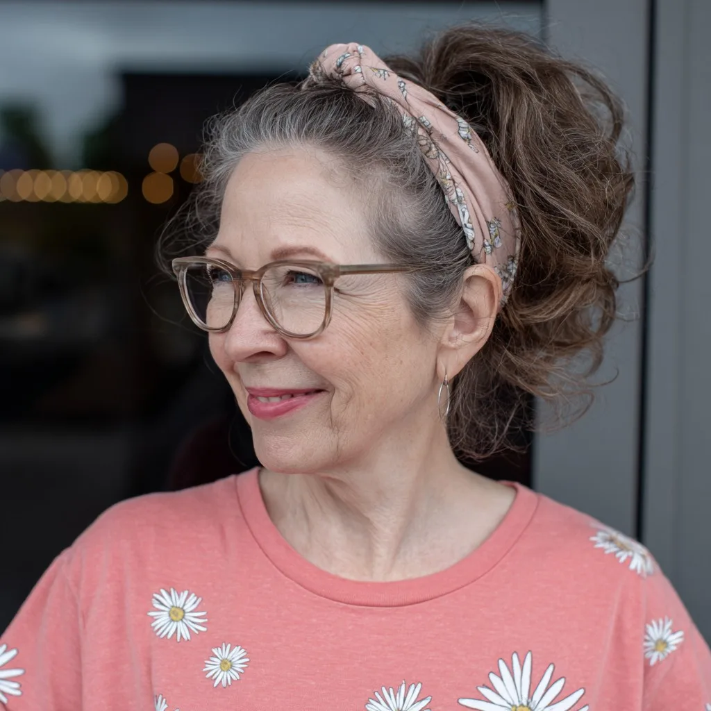 Textured High Ponytail with Soft Waves