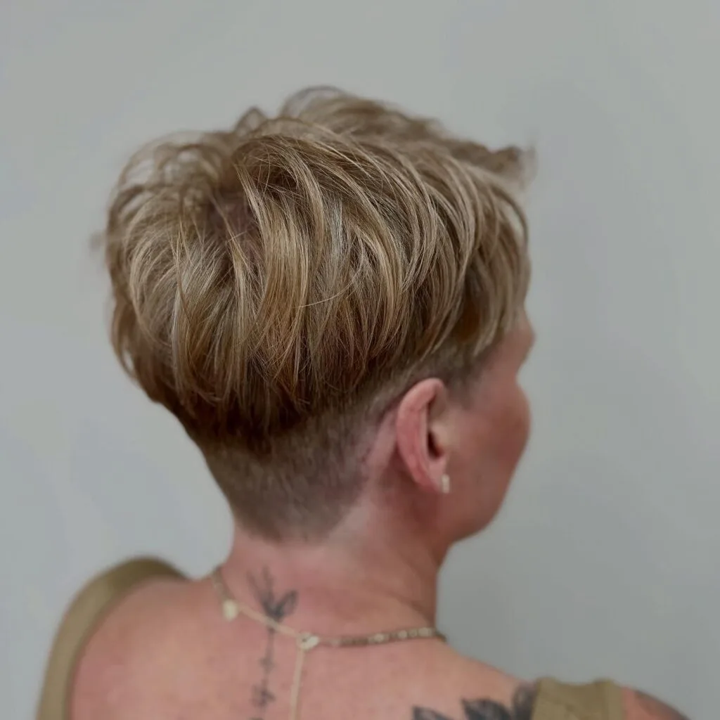 Textured Pixie Cut with Bold Undercut