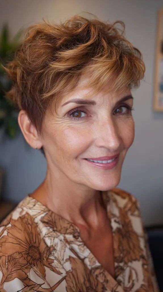 Textured Pixie Cut with Subtle Highlights