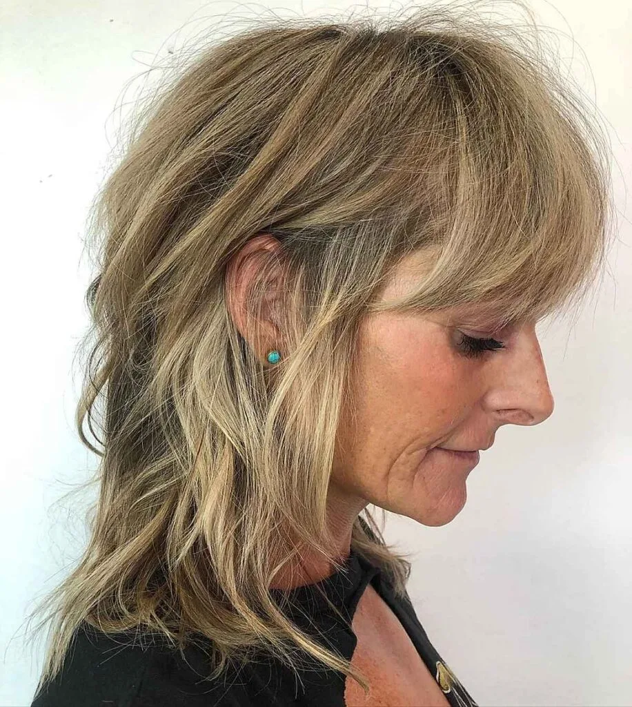 Textured Razored Shag for Older Ladies