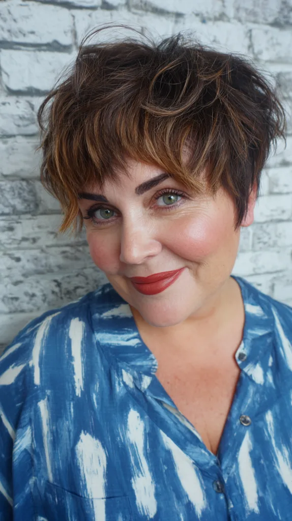 Textured Short Cut with Playful Layers