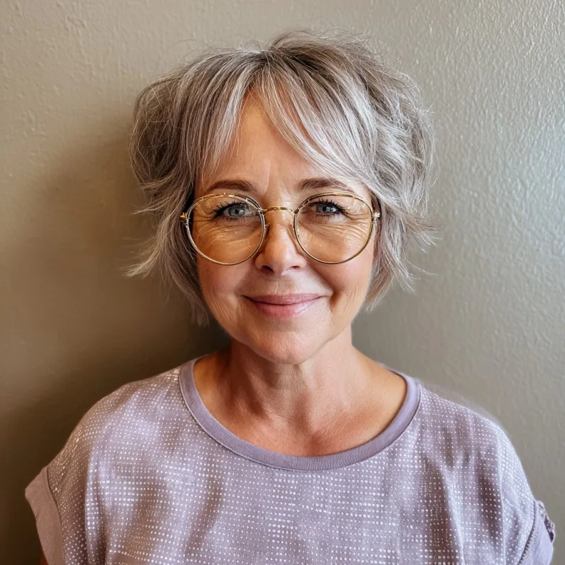 Textured Short Spiky Bob with Gentle Layers