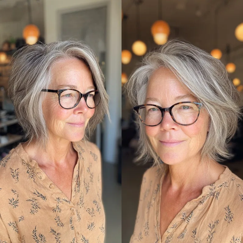 Textured Short Spiky Bob with Soft Layers