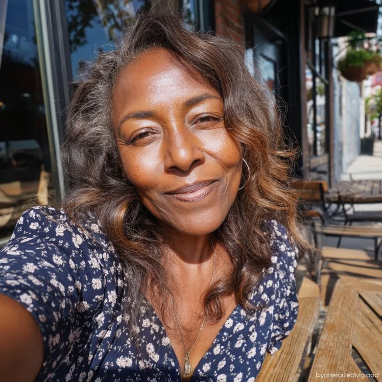 Textured Shoulder-Length Waves with Subtle Highlights