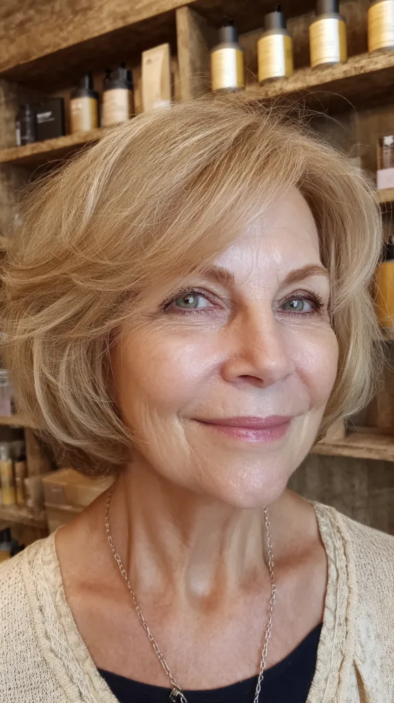 Textured Side Part with Soft Volume