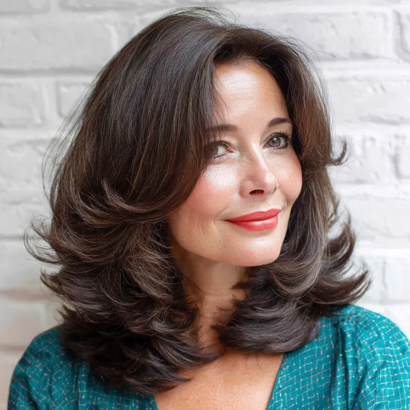 Textured Voluminous Layers with Soft Face-Framing Pieces